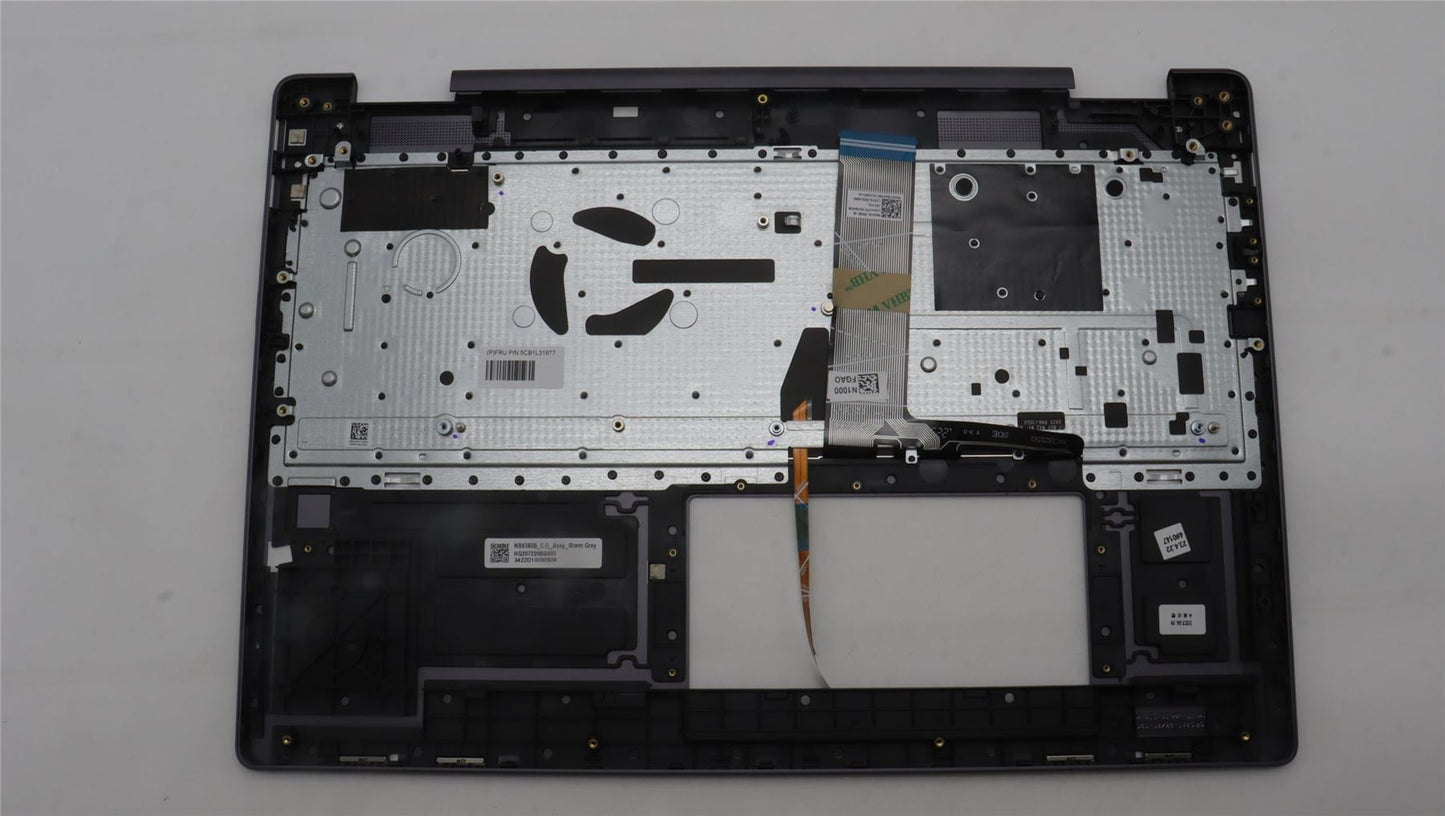 Lenovo Yoga 7 16IRL8 Keyboard Palmrest Top Cover German Storm Grey 5CB1L31877