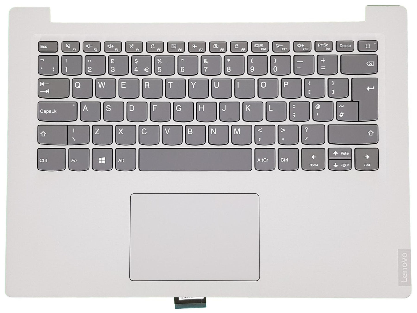 Lenovo IdeaPad S145-14IIL Keyboard Palmrest Top Cover UK Grey 5CB0X55773