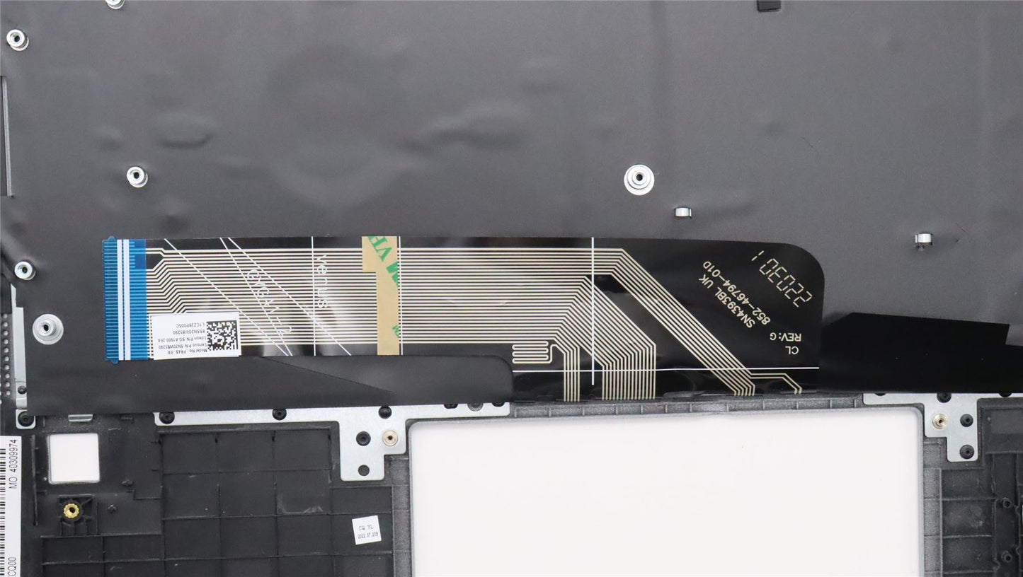 Lenovo IdeaPad 5 14ALC7 Keyboard Palmrest Top Cover French Cloud Grey 5CB1H72331