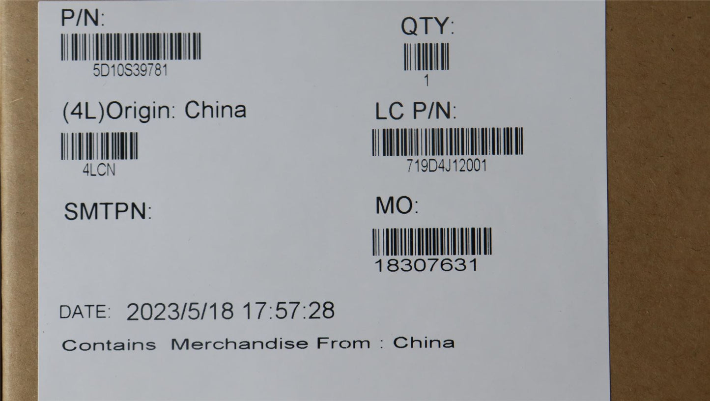Lenovo LCD Module L 82SV AUO 5D10S39781
