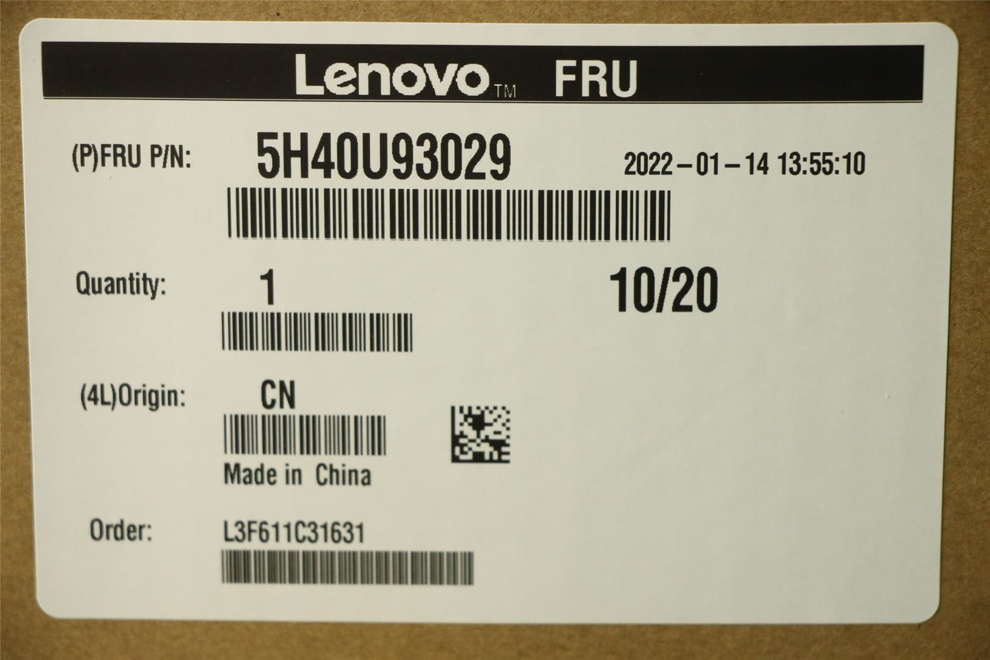 Lenovo THERMAL KIT 80W SFF 5H40U93029