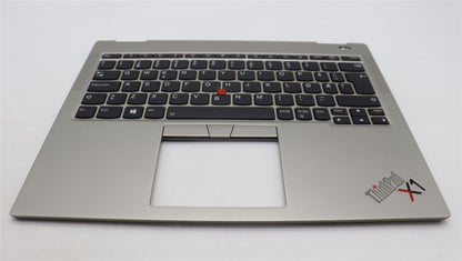 Lenovo ThinkPad X1 Keyboard Palmrest Top Cover Norwegian Titanium 5M11B59860
