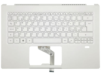 Acer Swift SF514-54 SF514-54T Palmrest Cover Keyboard Nordic White 6B.HLJN8.023