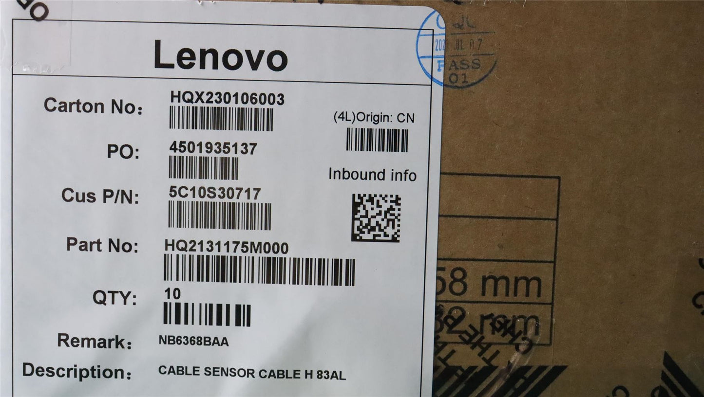 Lenovo SENSOR CABLE H 83AL 5C10S30717