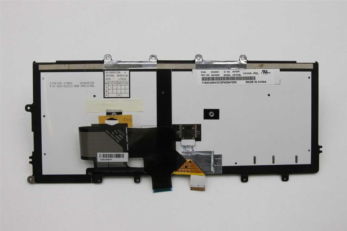 Lenovo CS13X, PL, LTN, Backlit Polish Keyboard 04X0236