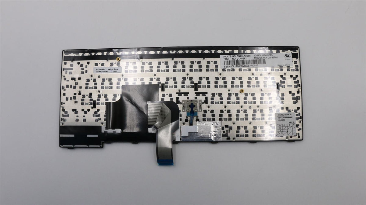 Genuine Lenovo ThinkPad E450 E460 Keyboard Nordic Black 01AV281
