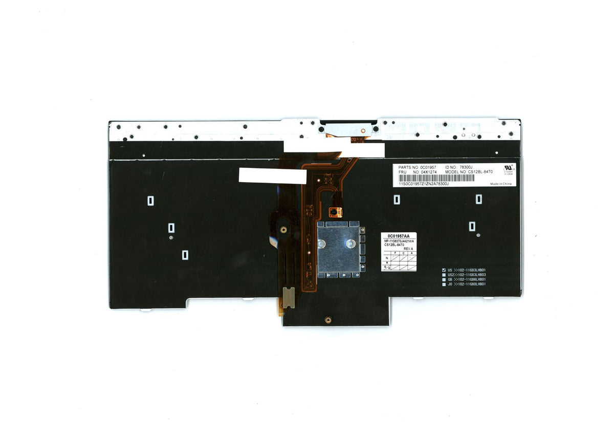 Lenovo FRU CS12 B/L KBD THA CHY Thai Keyboard 04X1274