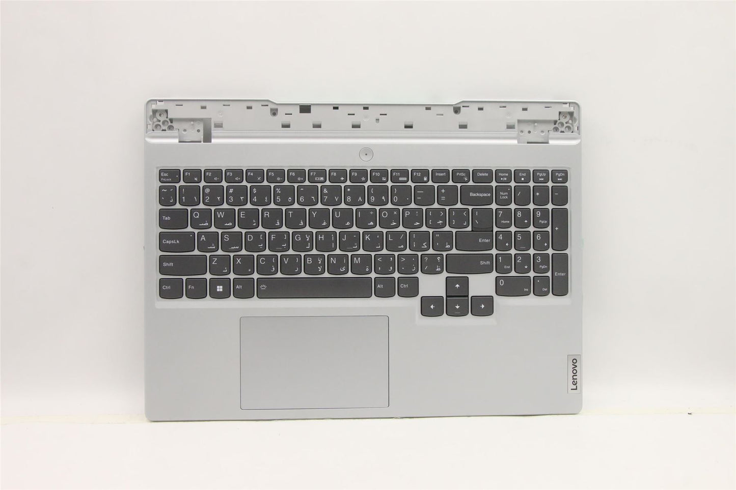 Lenovo 5 15IAH7 Palmrest Cover Touchpad Keyboard Arabic Cloud Grey 5CB1H22853