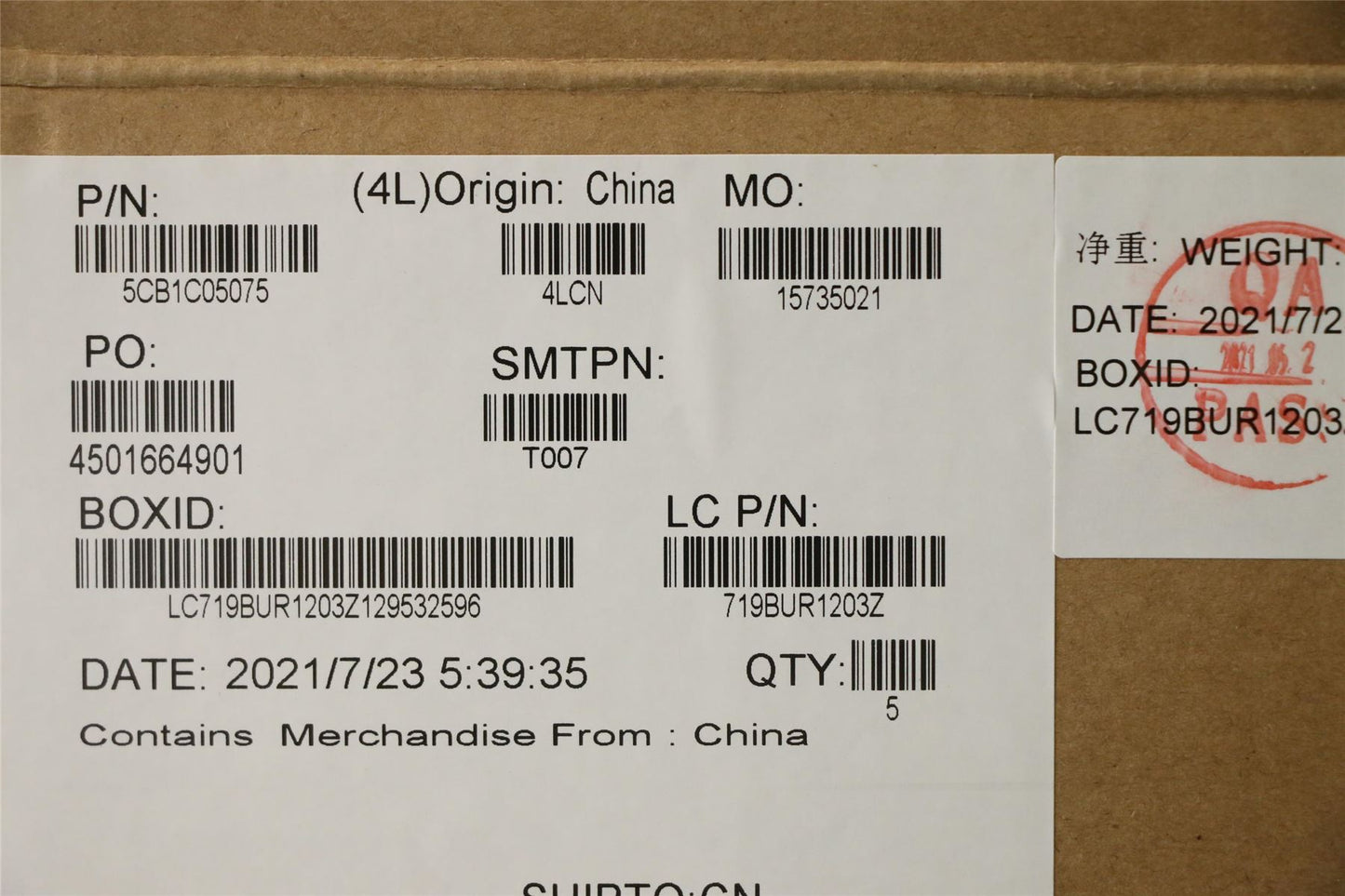 Lenovo Upper Case ASM_TI L81X7 NFPABDIS 5CB1C05075