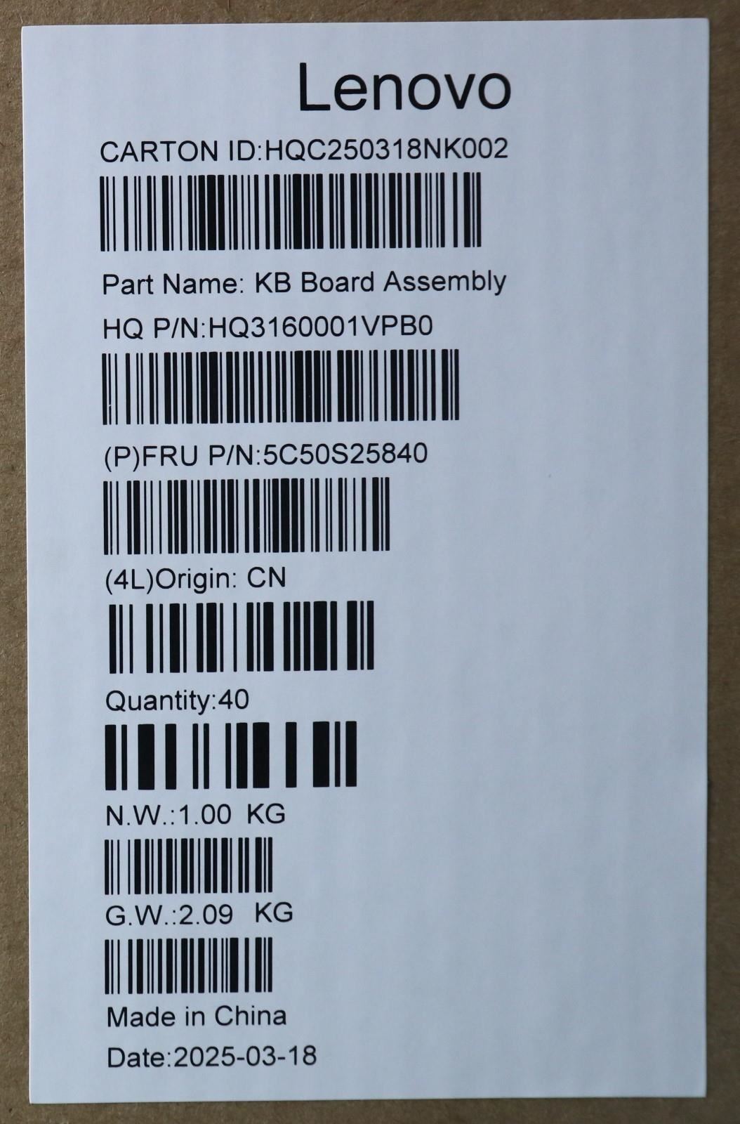 Lenovo CARDPOP H 83KR USB Board 5C50S25840