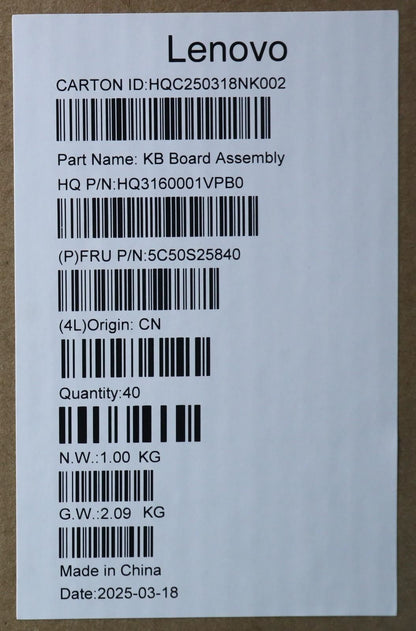 Lenovo CARDPOP H 83KR USB Board 5C50S25840