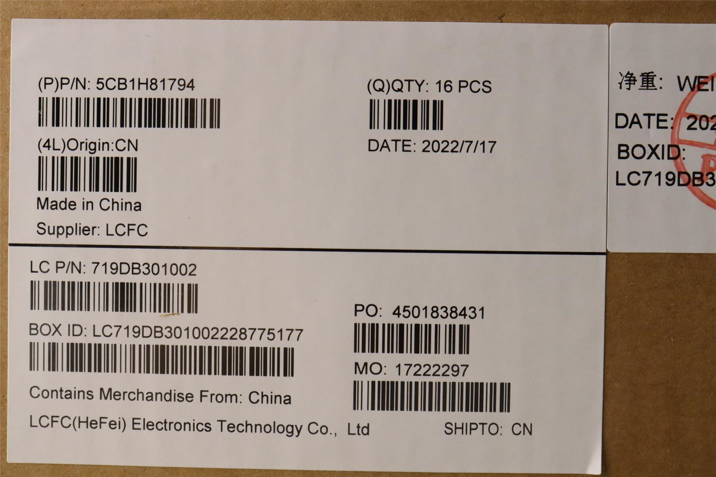 Lenovo PHOENIX INTEL_D_COVER_WLAN_SLV_ASM 5CB1H81794