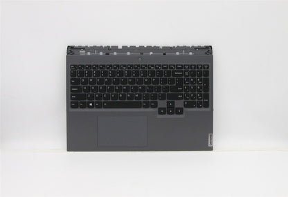 Lenovo Legion 5 Pro-16ACH6 Keyboard Palmrest Top Cover US Grey 5CB1C93130