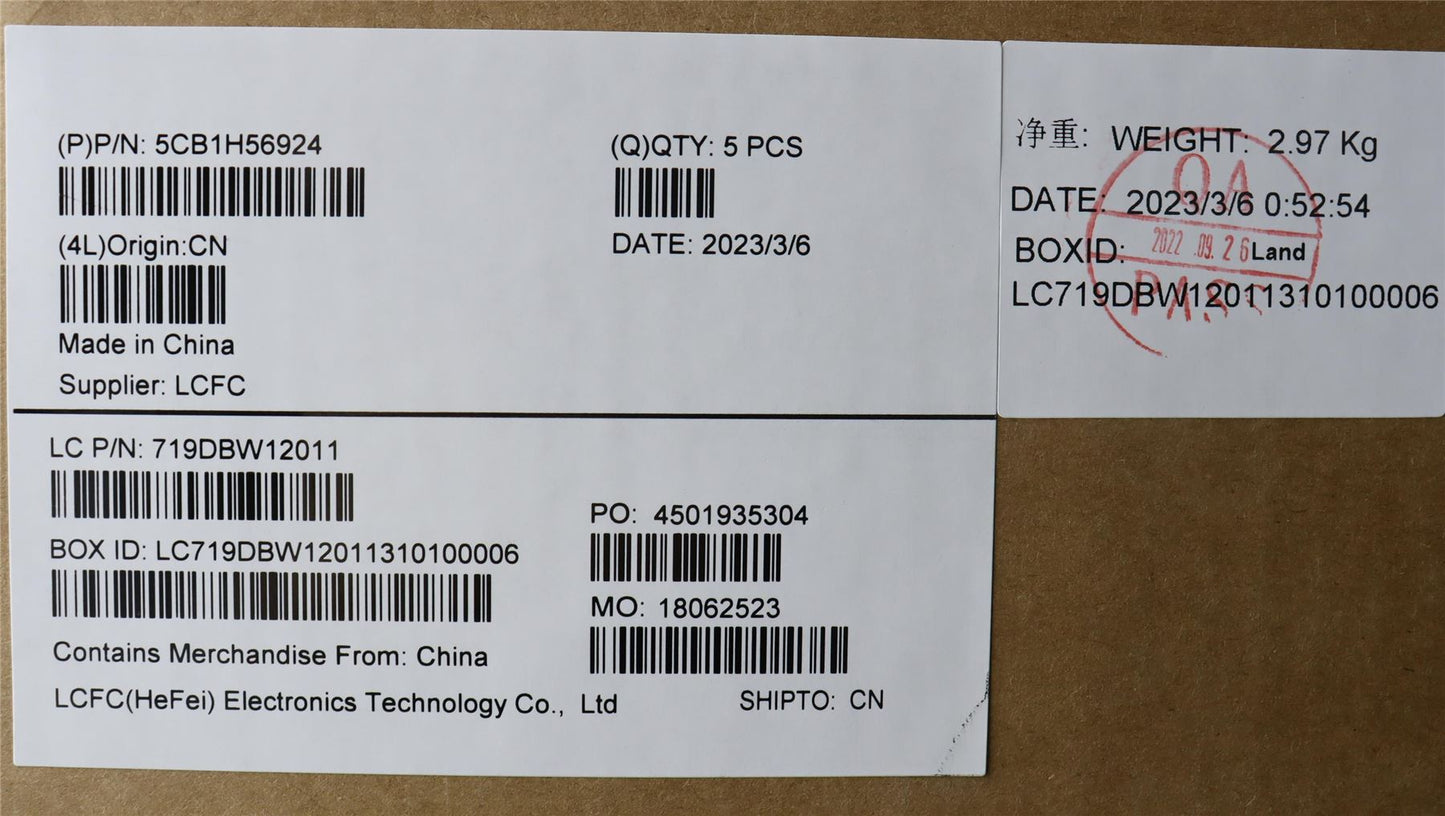 Lenovo Upper Case ASM_SPA L82RJ NFP AB BL 5CB1H56924