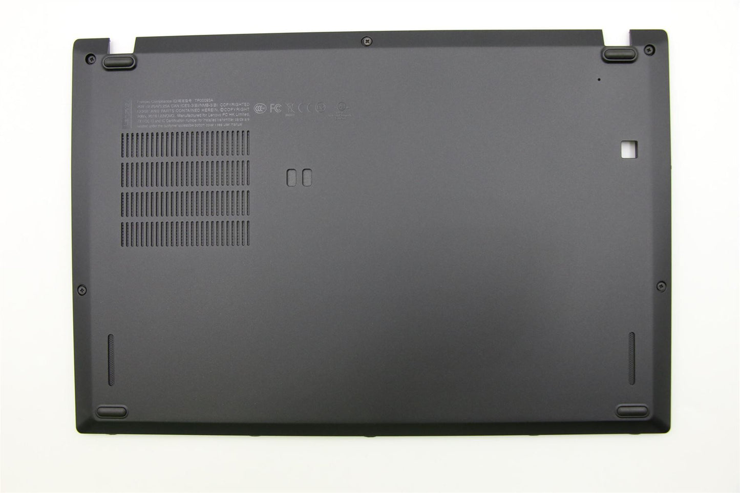Lenovo ThinkPad X280 Base inférieure Couvercle du châssis inférieur Noir 01YN054