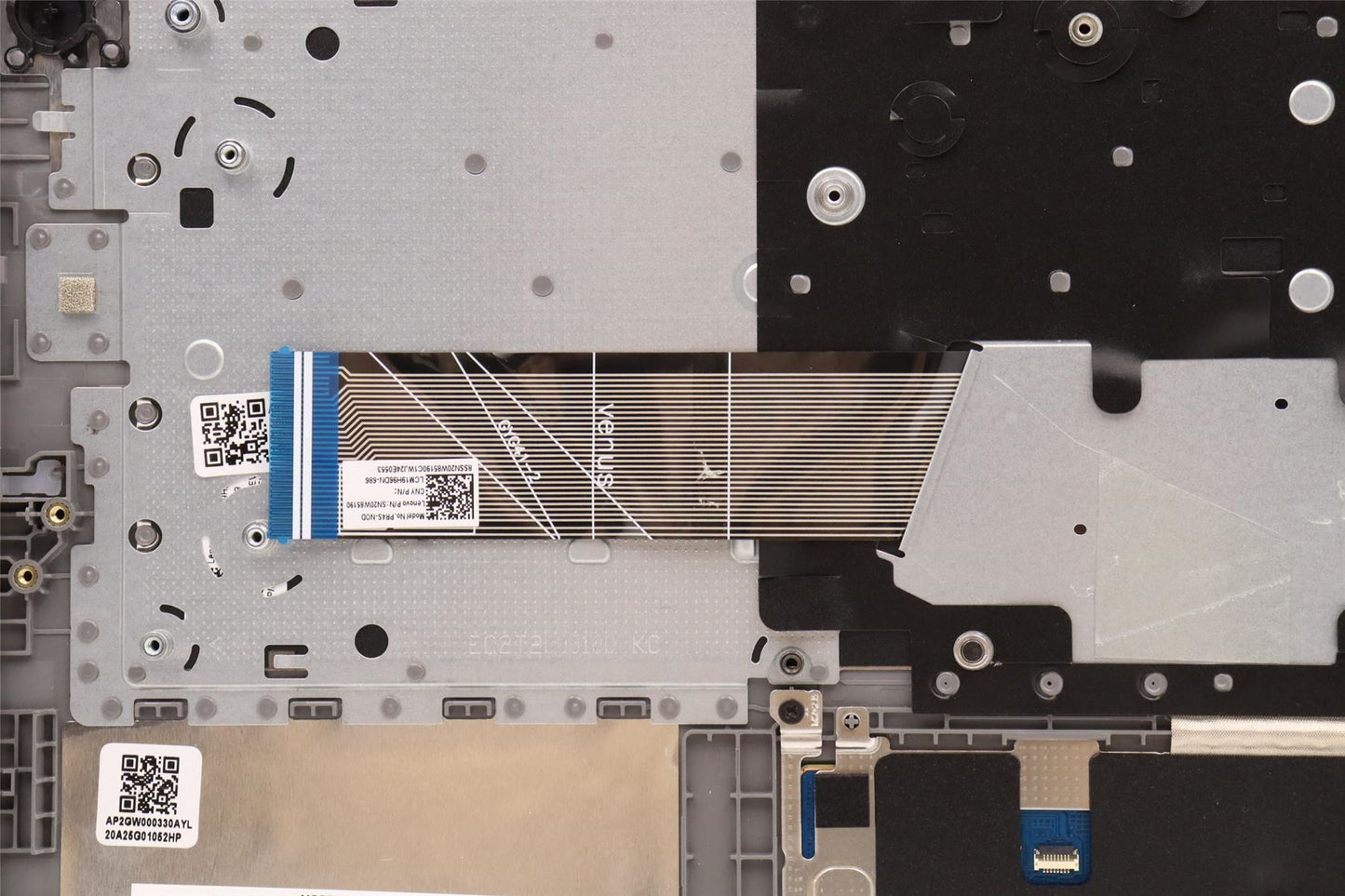 Lenovo IdeaPad 1 14IGL7 Keyboard Palmrest Top Cover Norwegian Silver 5CB1J37647