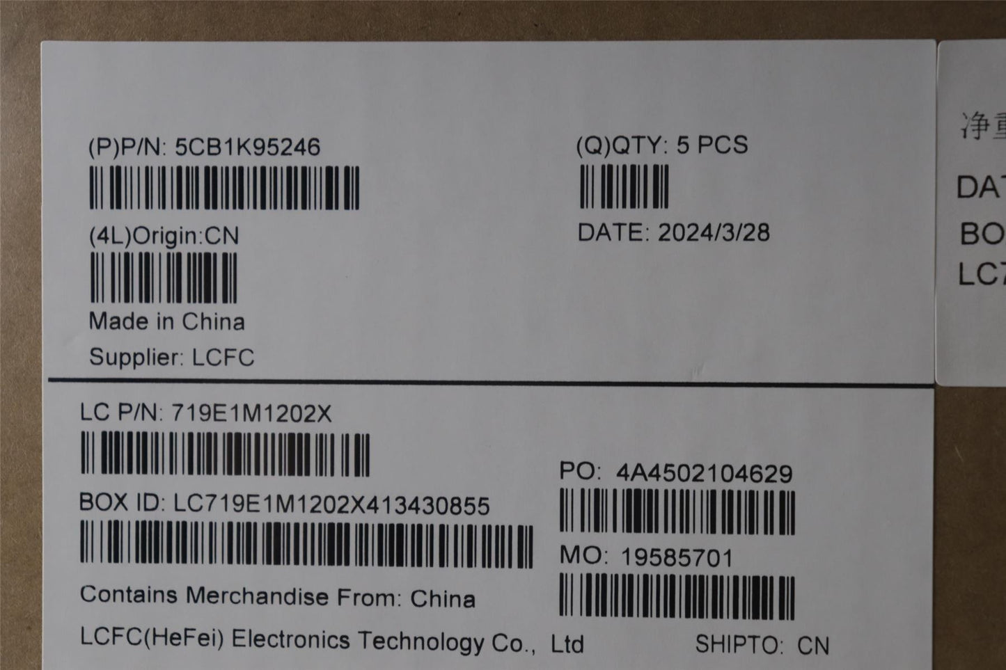 Lenovo IdeaPad 3 15ABR8 Palmrest Cover Touchpad Keyboard Nordic 5CB1K95246