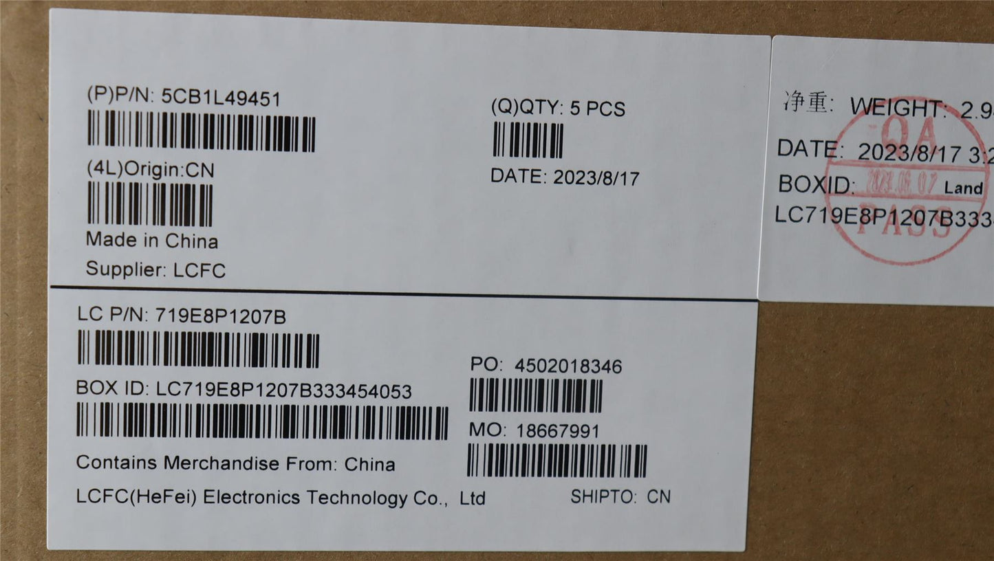 Lenovo IdeaPad 3 14IRU8 Palmrest Cover Touchpad Keyboard Belgian 5CB1L49451