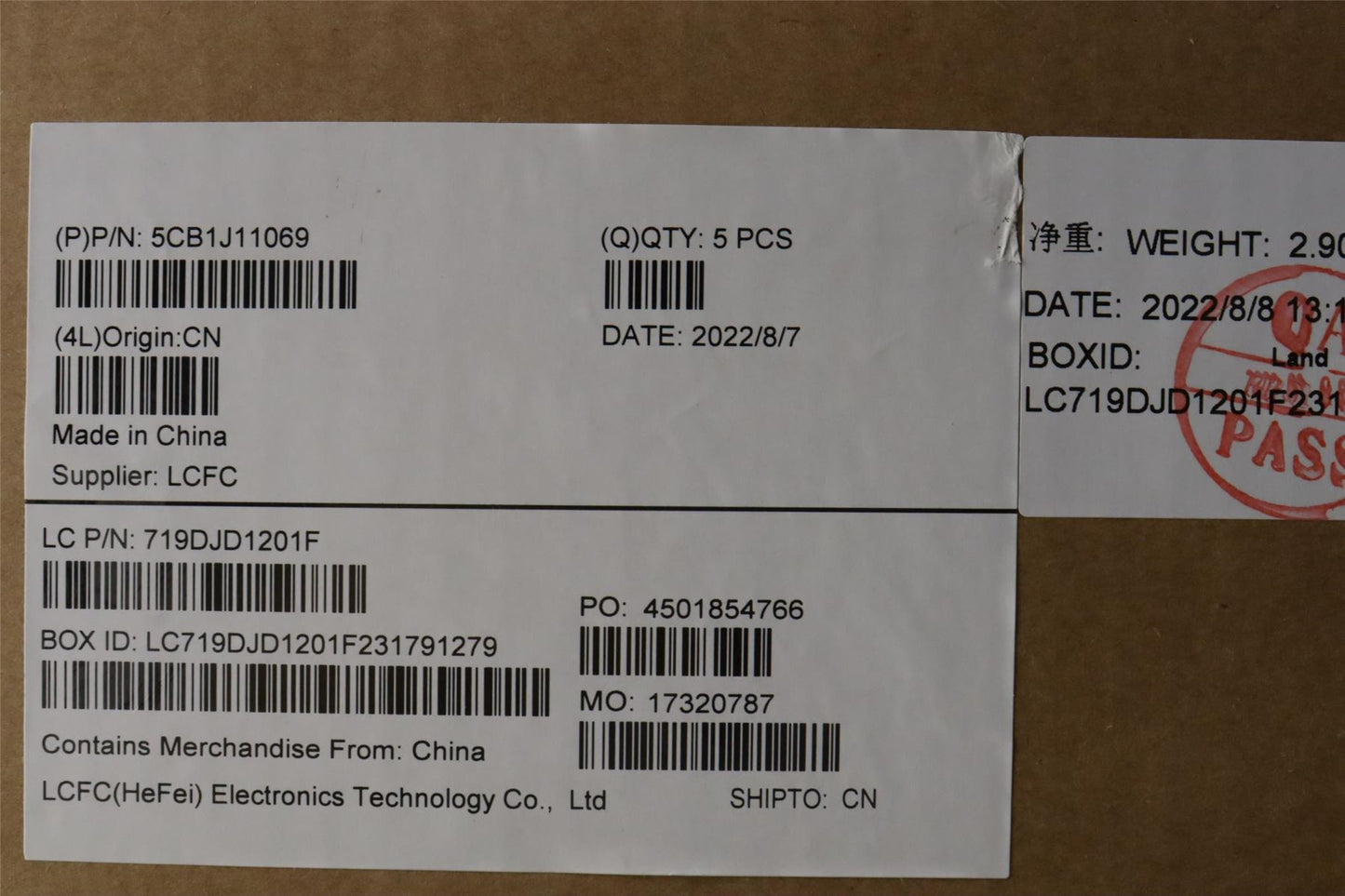 Lenovo Upper Case ASM_SWS L82QF FPSG 5CB1J11069