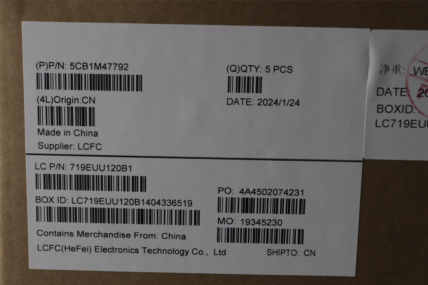 Lenovo COVER Upper Case ASM_POR L 83ELNFPABN 5CB1M47792