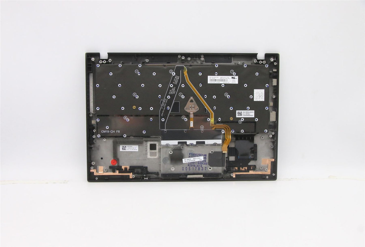Lenovo ThinkPad X1 8th Gen Keyboard Palmrest Top Cover Deep Black 5M10Z37036