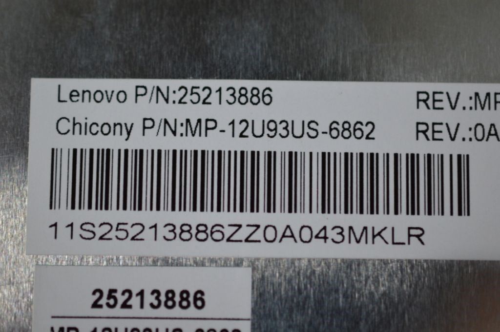 Lenovo T5E1-CCY-US-BlackKeyGreyF-KBD US English Keyboard 25213886