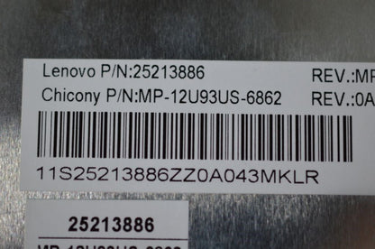 Lenovo T5E1-CCY-US-BlackKeyGreyF-KBD US English Keyboard 25213886