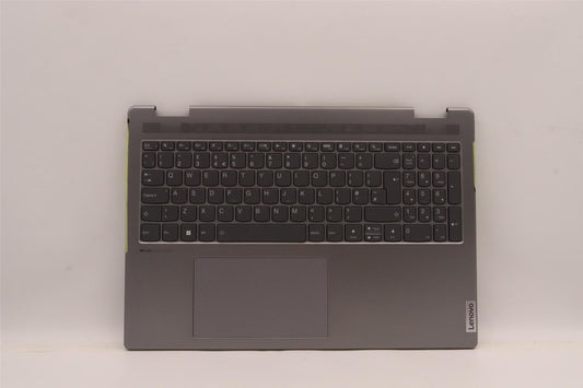 Lenovo Yoga 7 16IAH7 Palmrest Cover Touchpad Keyboard UK Arctic Grey 5CB1J03985