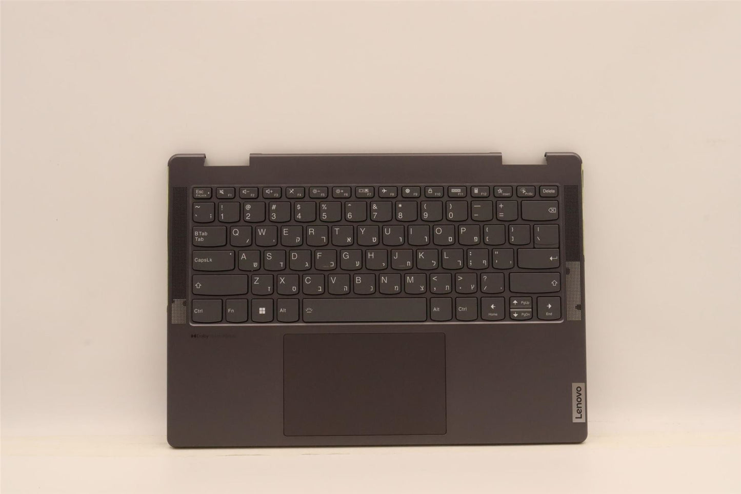 Lenovo Yoga 7 14ARB7 Palmrest Cover Touchpad Keyboard Hebrew 5CB1J11124