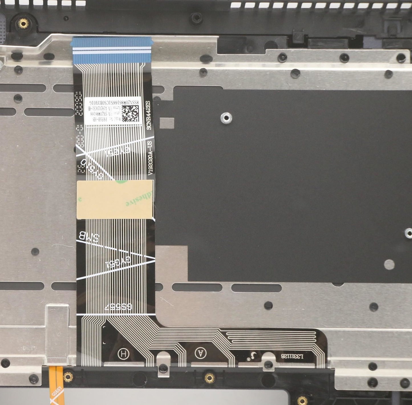 Lenovo IdeaPad 7 15IMH05 Keyboard Palmrest Top Cover Hebrew Grey 5CB0Z28186