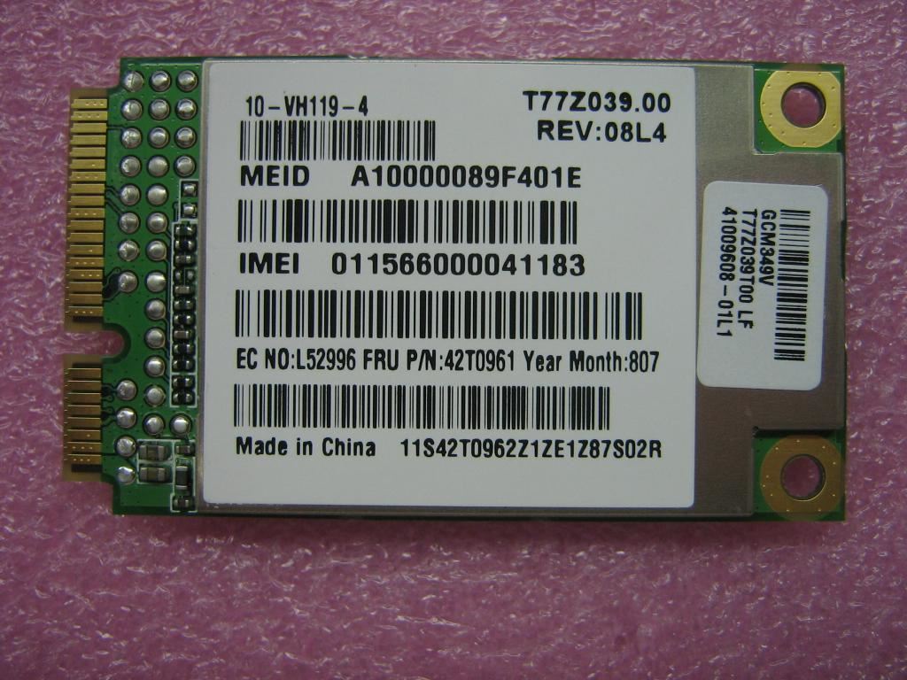 Lenovo FRU UNDP Veriz Board 42T0961