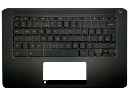 Genuine HP Chromebook 14-DB Palmrest Cover Keyboard UK Black L46581-031