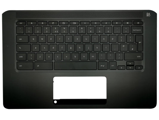 Genuine HP Chromebook 14-DB Palmrest Cover Keyboard UK Black L46581-031