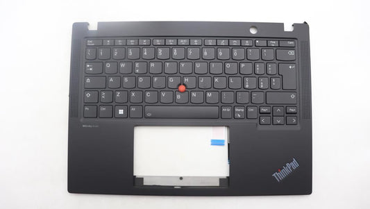 Lenovo ThinkPad X13 Gen 4 Keyboard Palmrest Top Cover Italian Black 5M11H94412