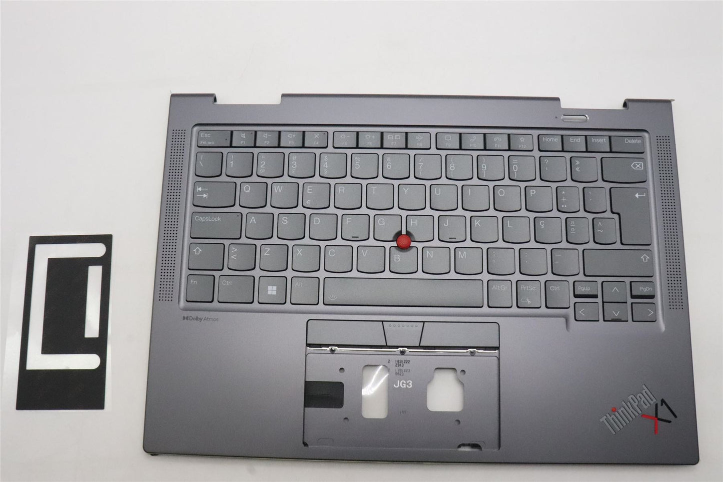 Lenovo ThinkPad X1 8th Gen Keyboard Palmrest Top Cover Portuguese 5M11H62313