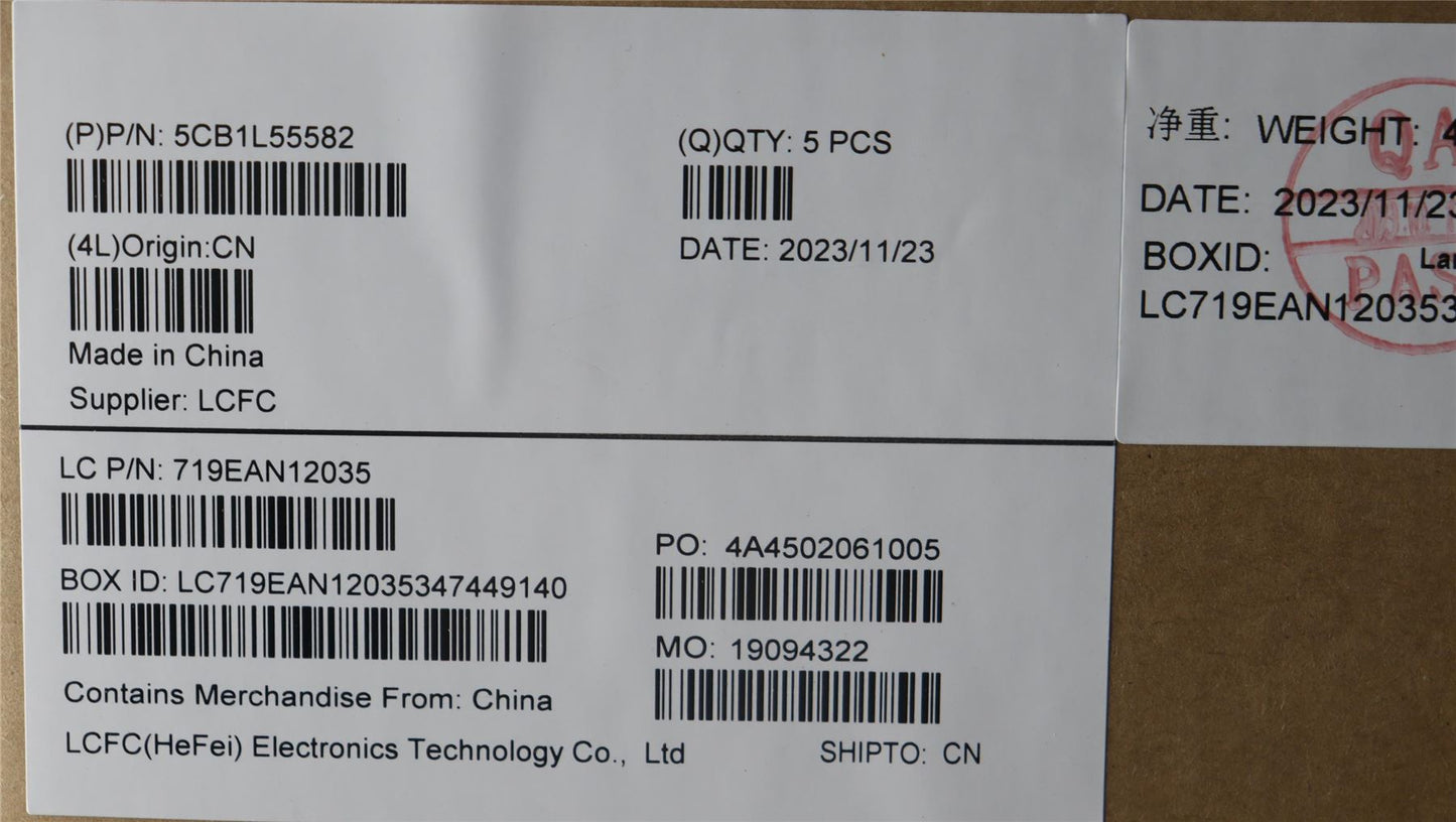 Lenovo IdeaPad 3 17IRU7 Palmrest Cover Touchpad Keyboard Hebrew 5CB1L55582
