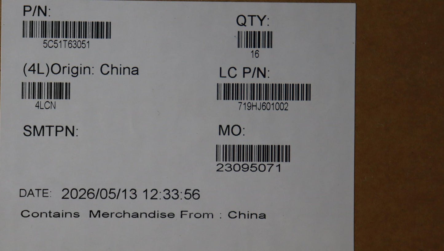 Lenovo CARDPOP FRU PCBA IO/B NSH391 NX030 I/O Board 5C51T63051