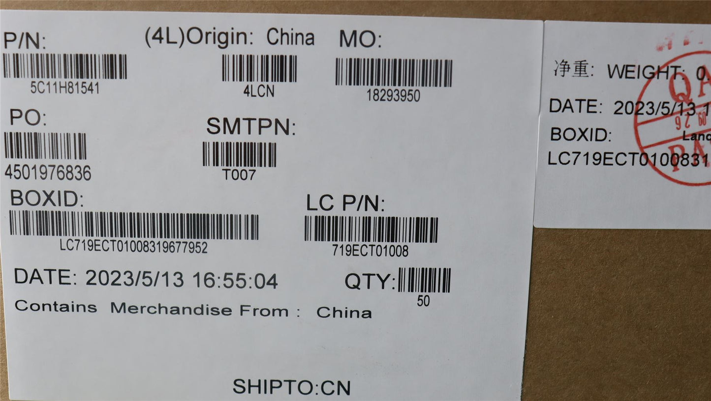 Lenovo FRU T14SG4_CAMERA_CABLE_RGB 5C11H81541