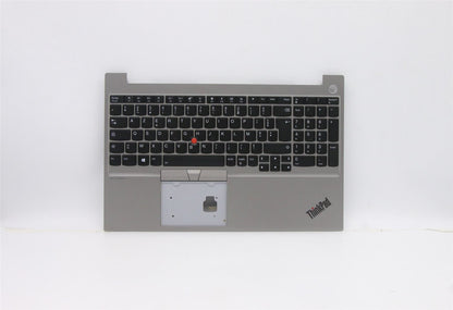 Lenovo ThinkPad E15 Keyboard Palmrest Top Cover French Silver Backlit 5M10V16970
