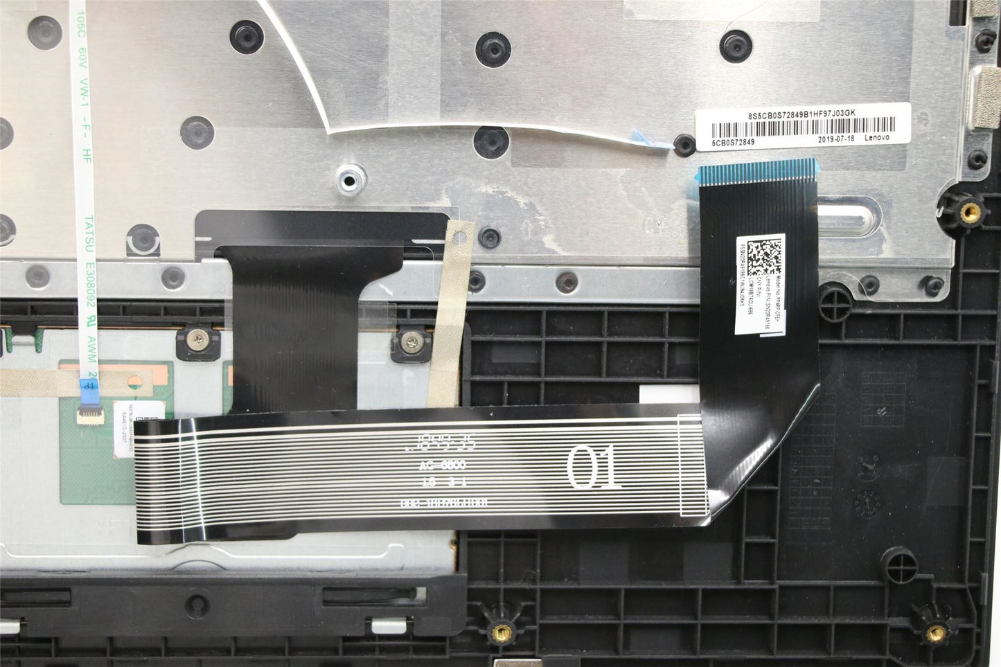 Lenovo Upper Case ASM_FRA/ENG B 81JW Grey 5CB1B70056