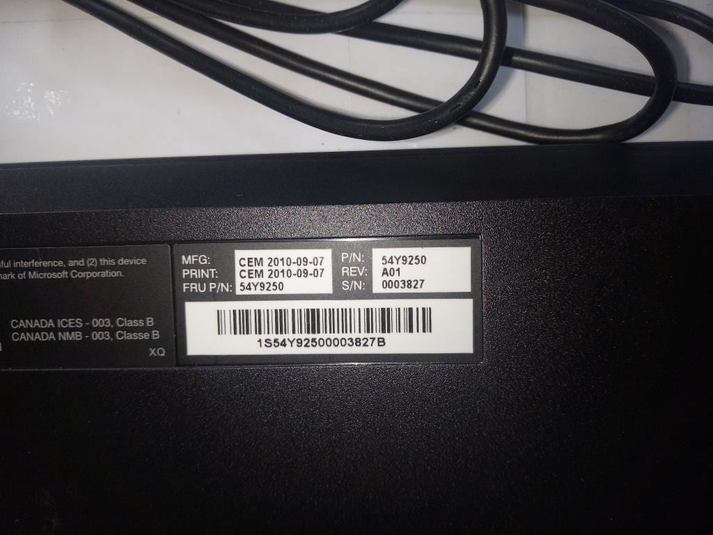 Lenovo LP Slim USB US103P Keyboard 54Y9250