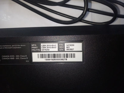 Lenovo LP Slim USB US103P Keyboard 54Y9250