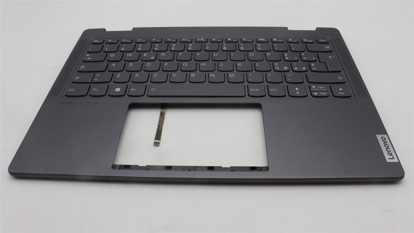 Lenovo Yoga 7 14IRL8 Keyboard Palmrest Top Cover Italian Storm Grey 5CB1L40801