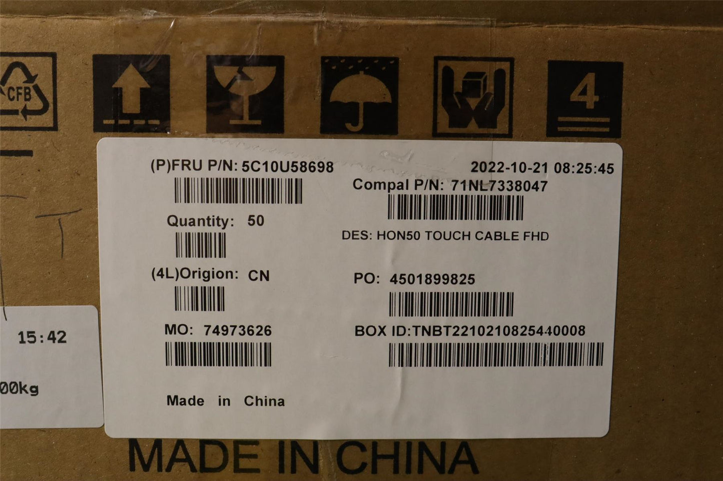 Lenovo FHD TOUCH Cable 5C10U58698