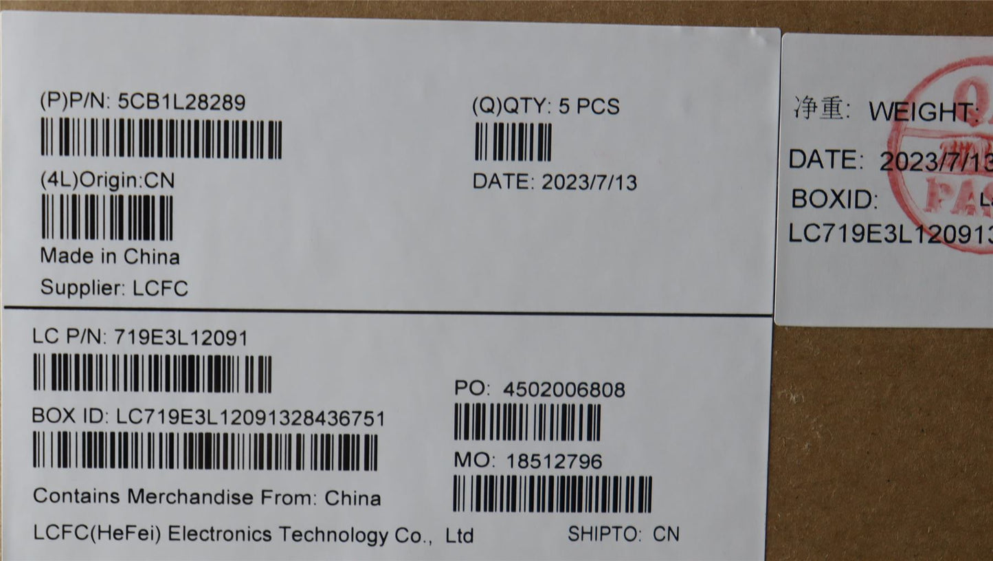 Lenovo Upper Case ASM_FRA L82XQ FB NBL 5CB1L28289