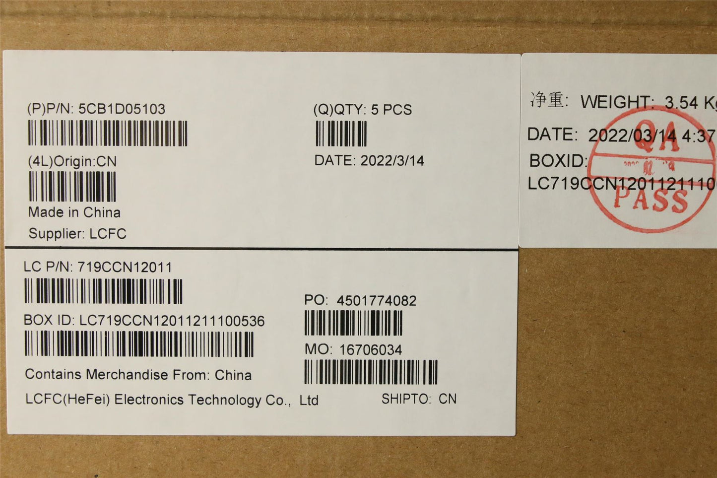 Lenovo Upper Case ASM_ITA L82JH SG BU 5CB1D05103