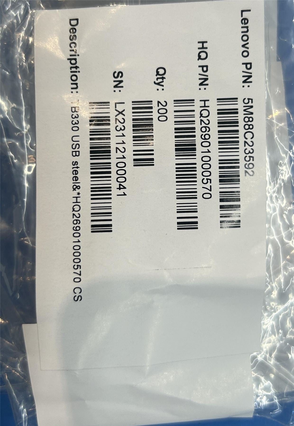 Lenovo TB330 USB steel&*HQ26901000570 CS 5M88C23592