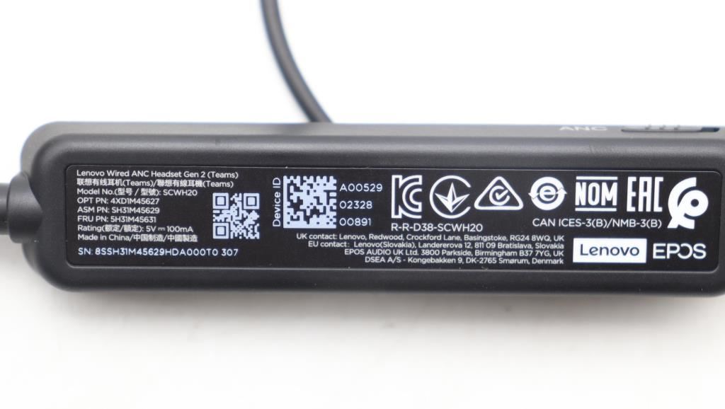 Lenovo HEADSET Go Wired ANC Pro HS (teams) 5H31M45631