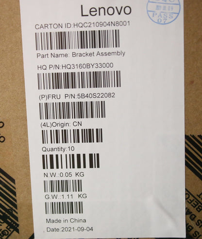 Lenovo Bracket H 20WH C Cover rib Kit 5B40S22082