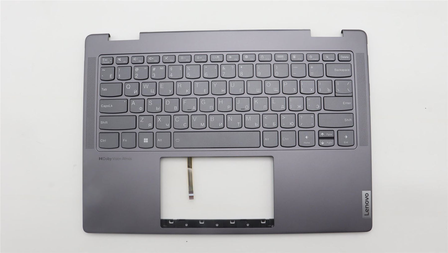 Lenovo Yoga 7 14IRL8 Keyboard Palmrest Top Cover Russian Storm Grey 5CB1L40830